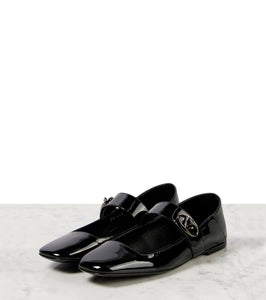 Valentino Garavani VLogo Locker patent leather Mary Jane flats