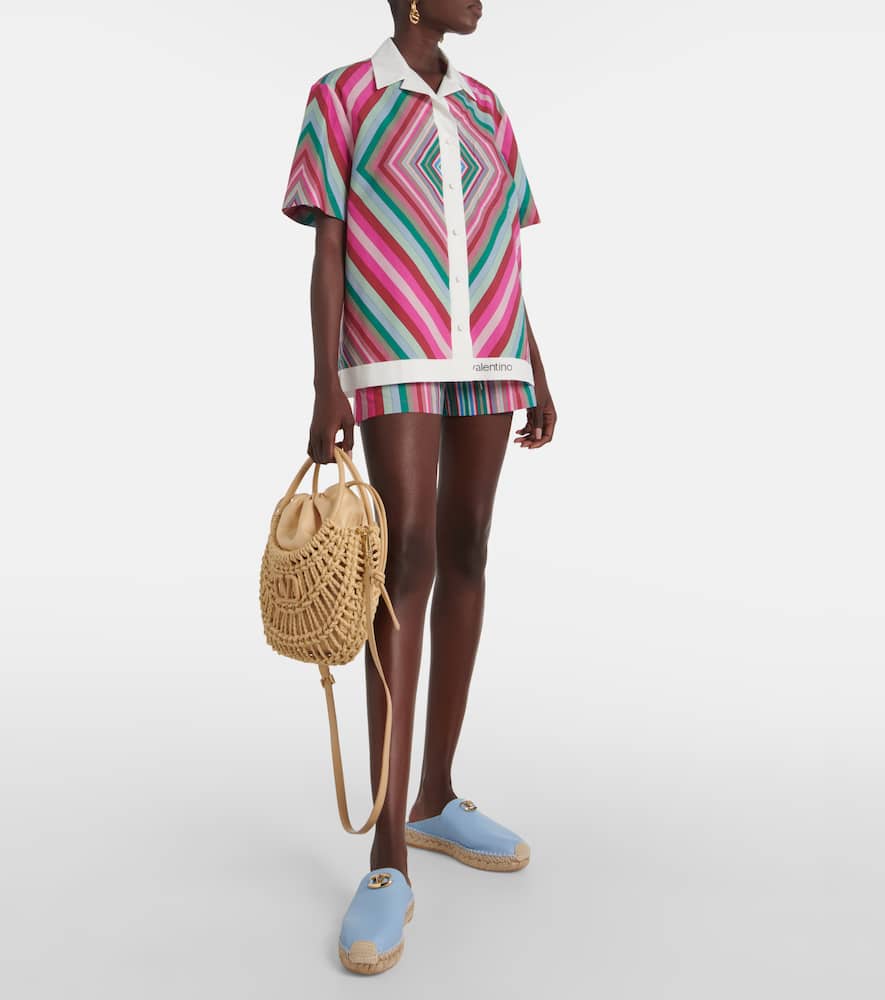 Valentino Garavani VLogo Moon leather espadrilles