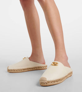 Valentino Garavani VLogo Moon leather espadrilles