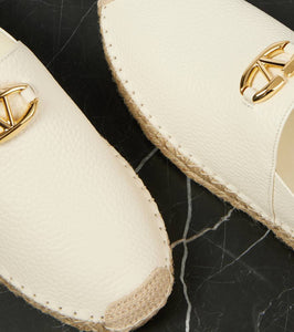 Valentino Garavani VLogo Moon leather espadrilles