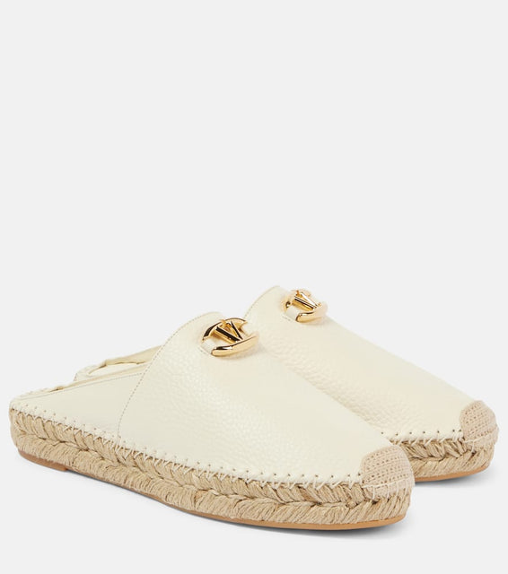 Valentino Garavani VLogo Moon leather espadrilles