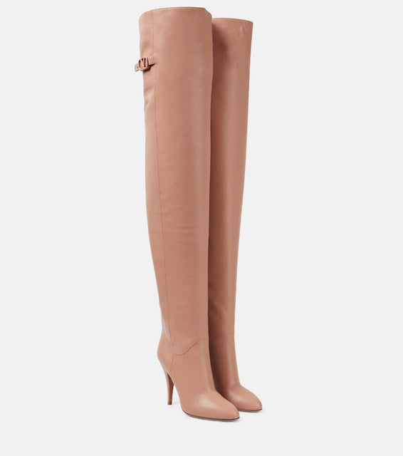 Valentino Garavani VLogo Signature 105 leather over-the-knee boots