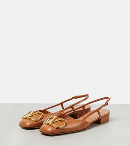 Valentino Garavani VLogo Signature 20 leather slingback pumps
