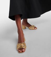 Valentino Garavani VLogo Signature 60 metallic mules