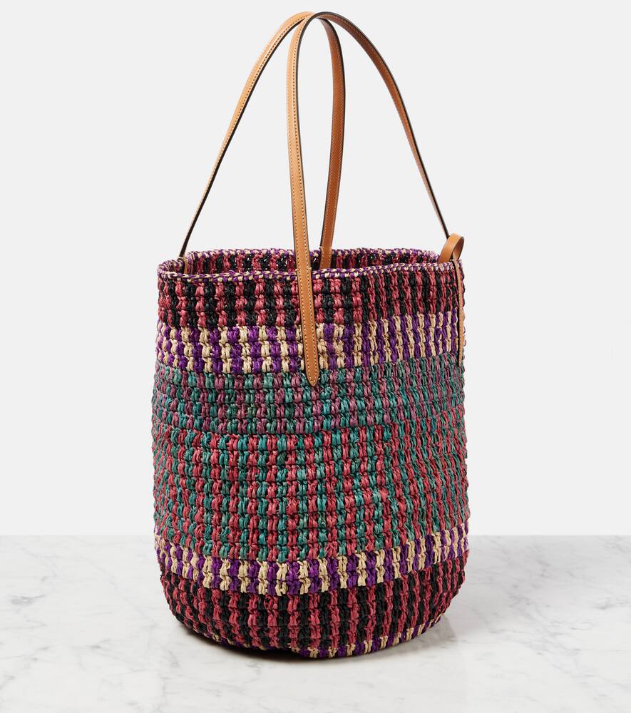Valentino Garavani VLogo Signature Large straw tote bag