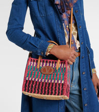 Valentino Garavani VLogo Signature Small raffia tote bag