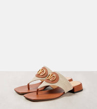 Valentino Garavani VLogo Signature canvas thong sandals
