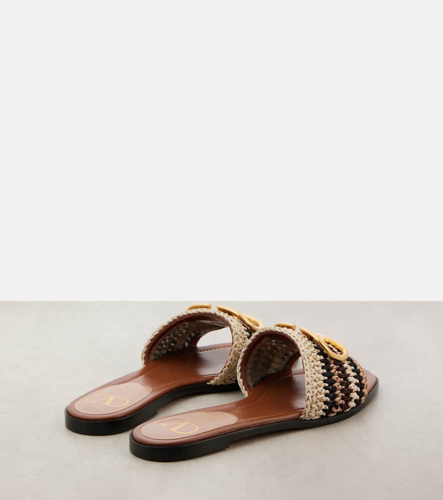 Valentino Garavani VLogo Signature crochet slides