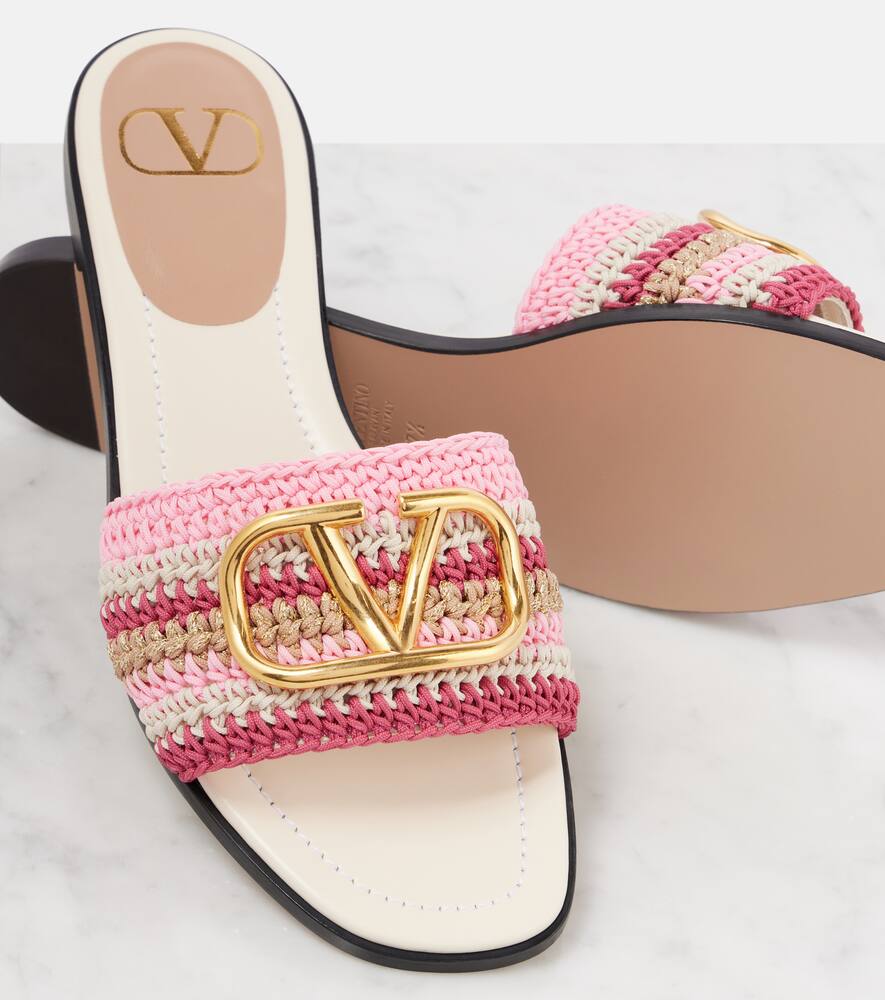Valentino Garavani VLogo Signature crochet slides