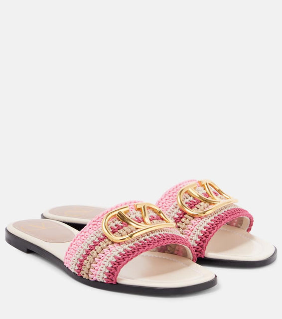 Valentino Garavani VLogo Signature crochet slides