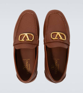 Valentino Garavani VLogo Signature leather driving shoes
