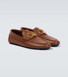 Valentino Garavani VLogo Signature leather driving shoes