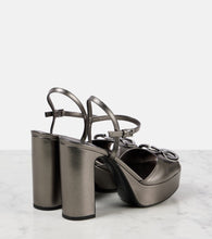 Valentino Garavani VLogo Signature leather platform sandals