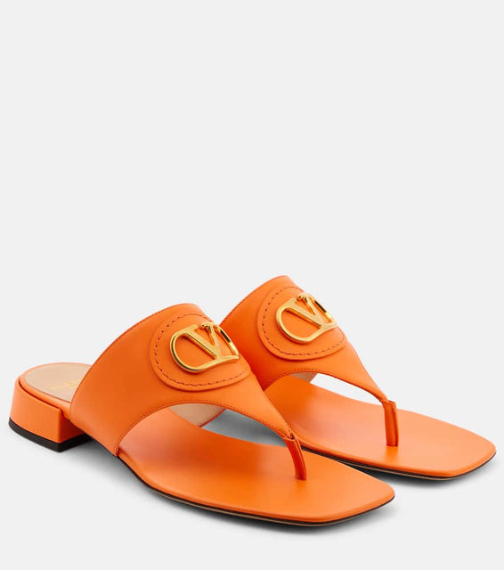 Valentino Garavani VLogo Signature leather thong sandals