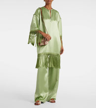 Valentino Garavani VLogo Signature leather-trimmed canvas slides