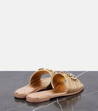 Valentino Garavani VLogo Signature metallic leather sandals