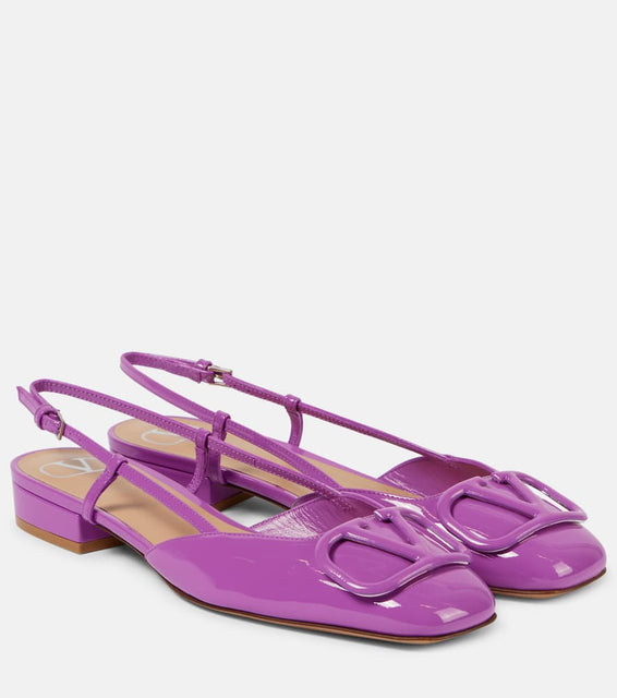 Valentino Garavani VLogo Signature patent leather flats