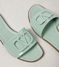 Valentino Garavani VLogo Signature patent leather slides