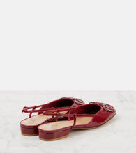 Valentino Garavani VLogo Signature patent leather slingback flats