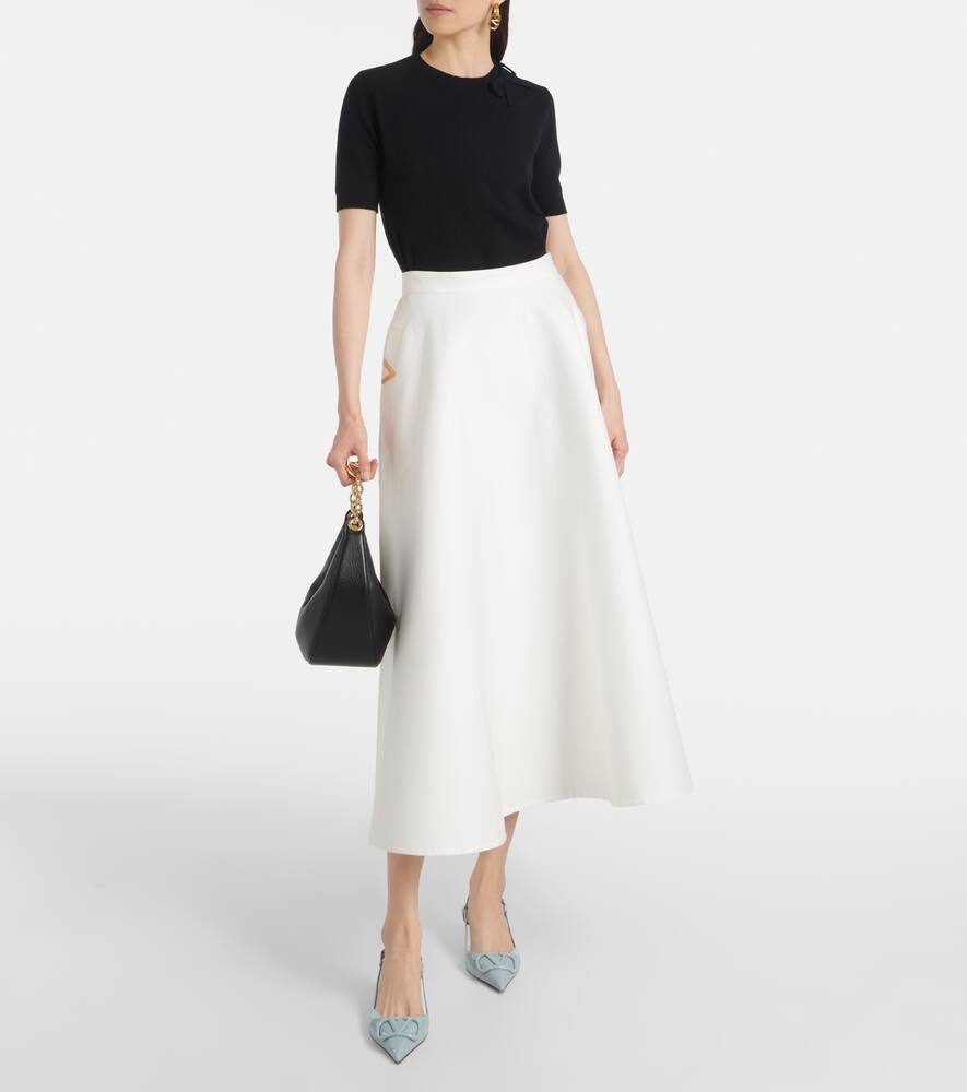 Valentino Garavani VLogo Signature patent leather slingback pumps