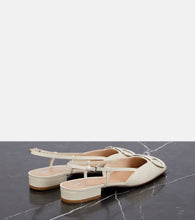 Valentino Garavani VLogo Signature patent leather slingback pumps