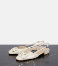 Valentino Garavani VLogo Signature patent leather slingback pumps