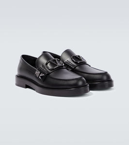 Valentino Garavani VLogo Stud Sign leather loafers
