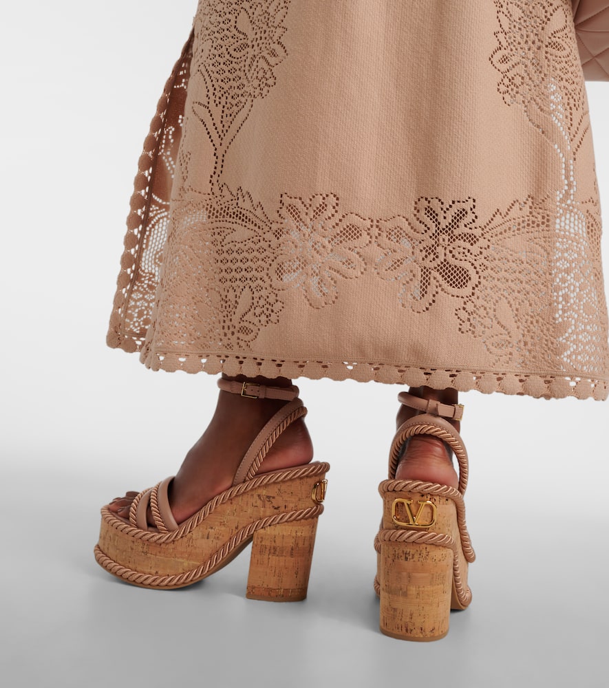 Valentino Garavani VLogo Summerblocks leather platform sandals