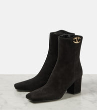 Valentino Garavani VLogo The Bold Edition suede booties