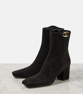 Valentino Garavani VLogo The Bold Edition suede booties