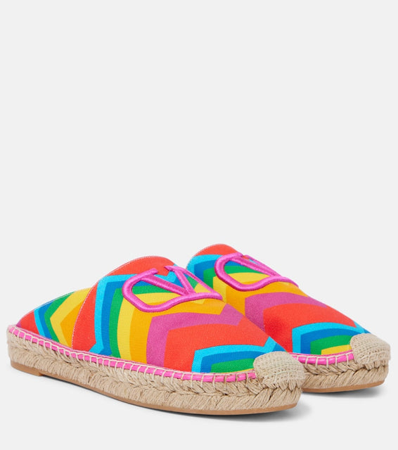 Valentino Garavani VLogo canvas espadrilles