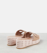 Valentino Garavani VLogo cutout leather espadrille slides