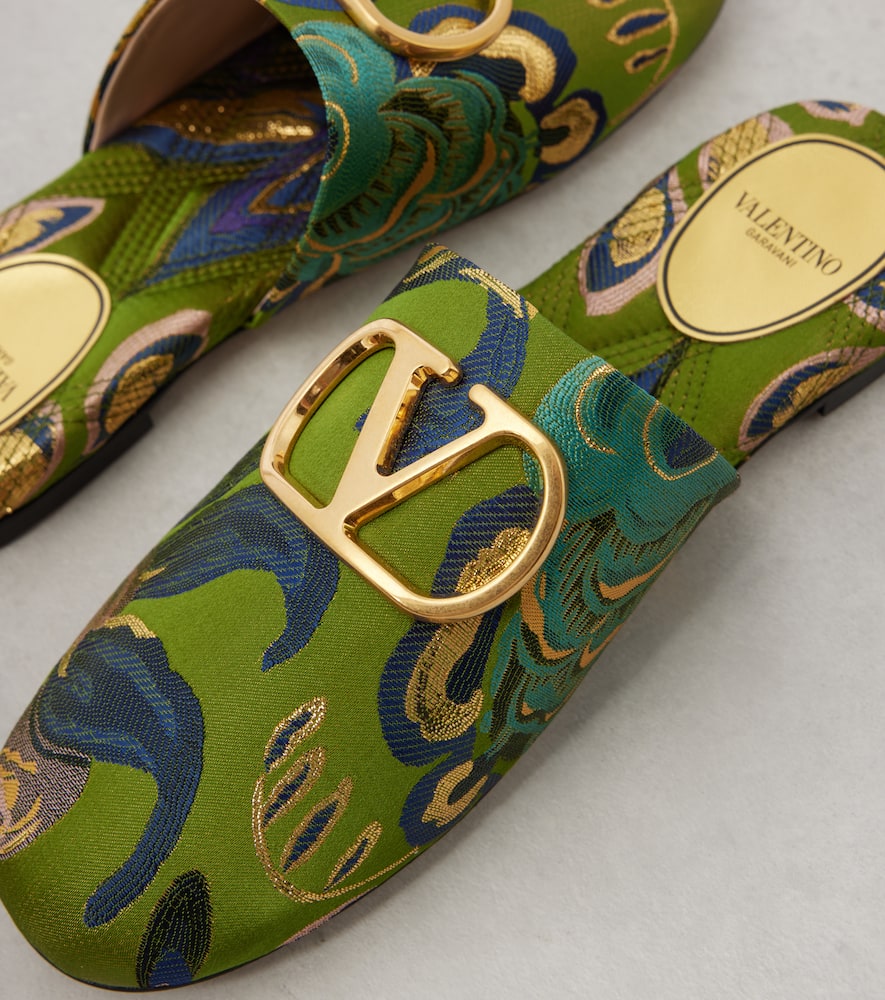 Valentino Garavani VLogo jacquard mules
