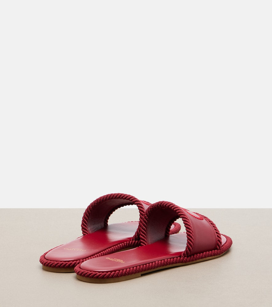 Valentino Garavani VLogo leather espadrille sandals