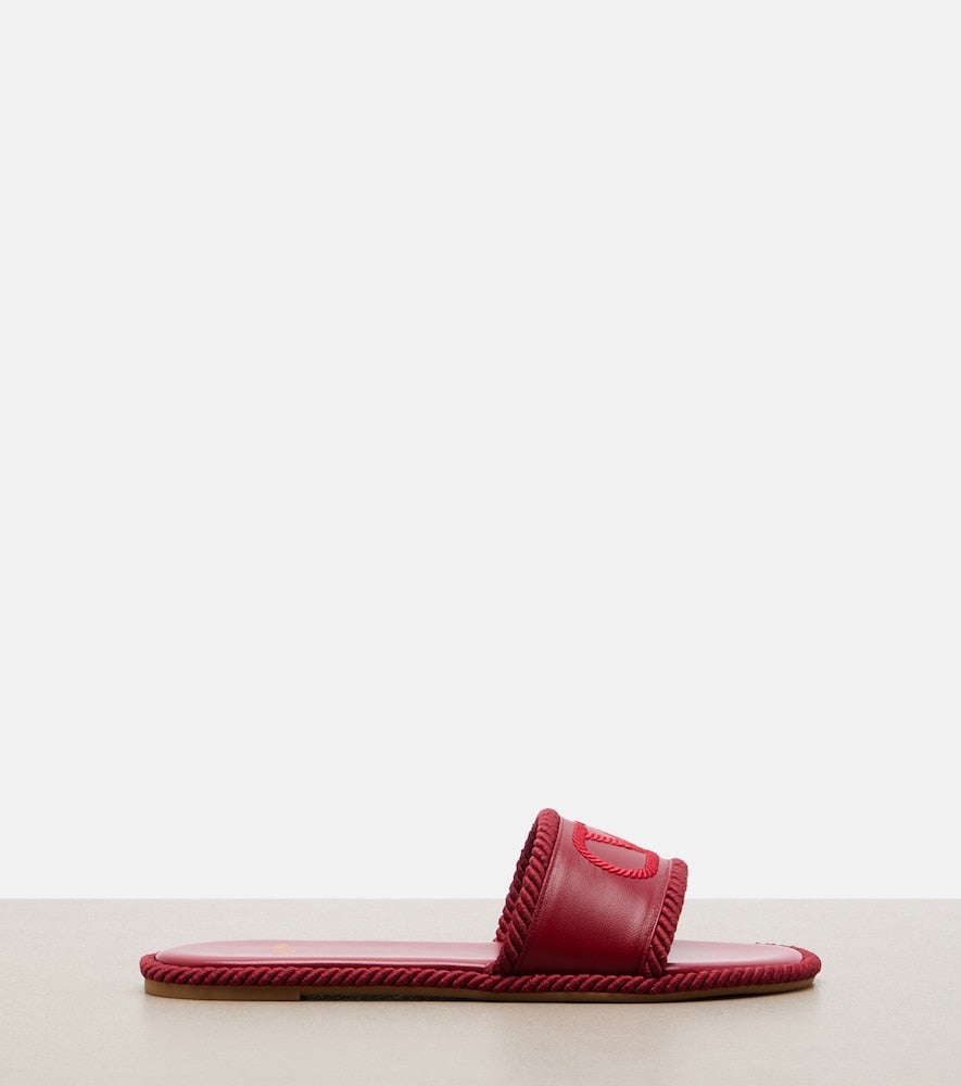 Valentino Garavani VLogo leather espadrille sandals