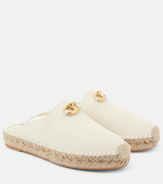 Valentino Garavani VLogo leather espadrilles
