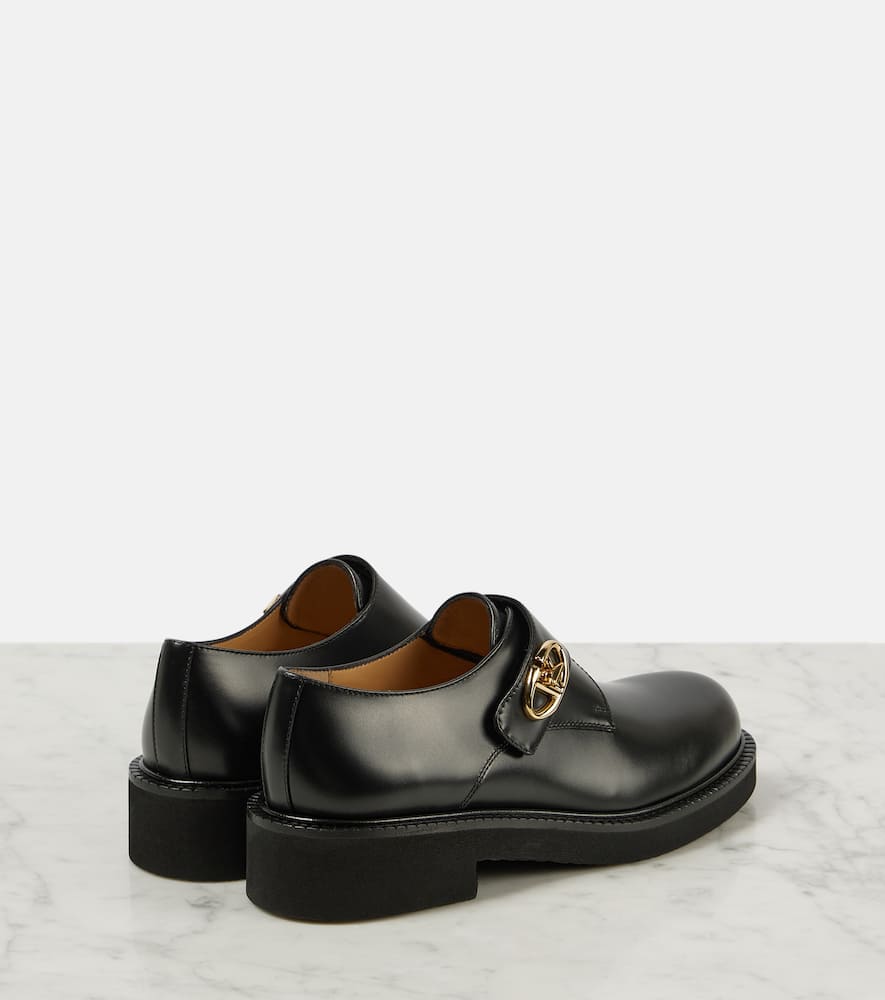 Valentino Garavani VLogo leather monk strap shoes