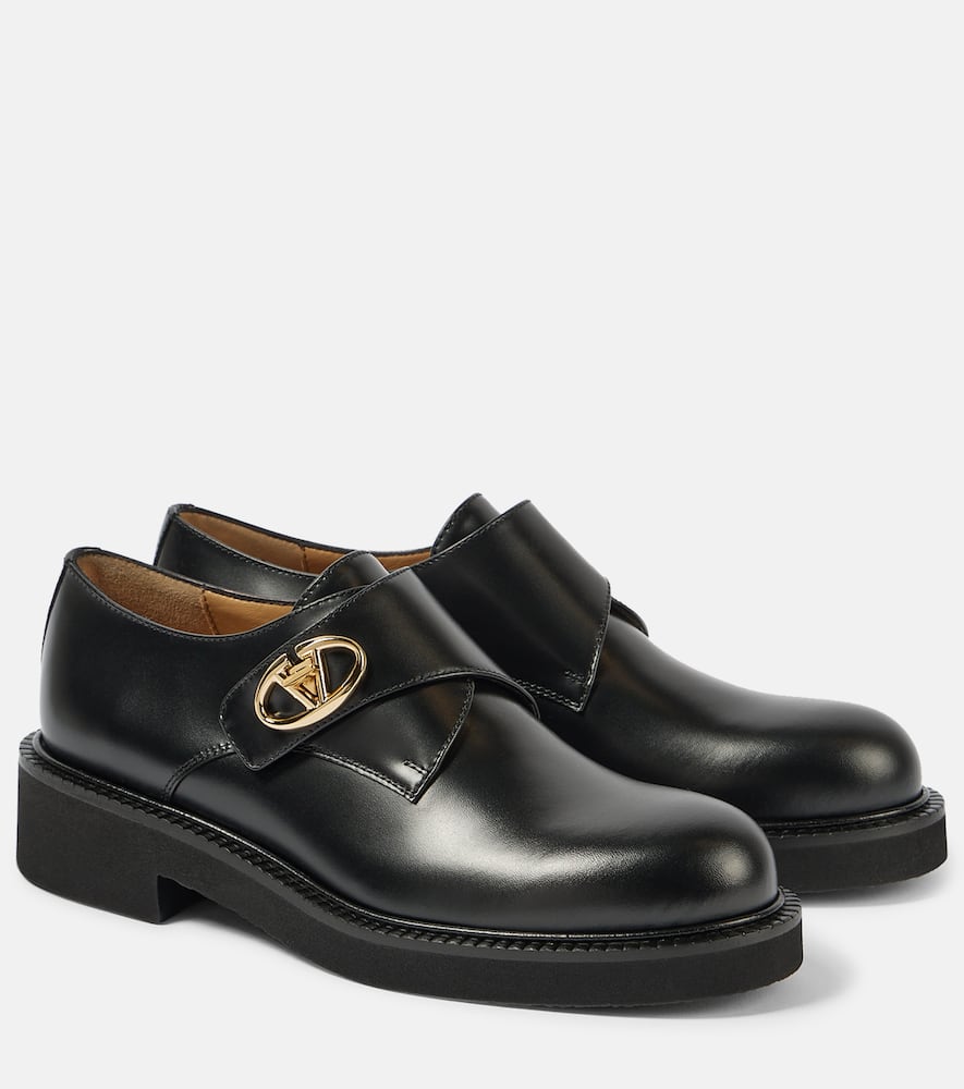 Valentino Garavani VLogo leather monk strap shoes