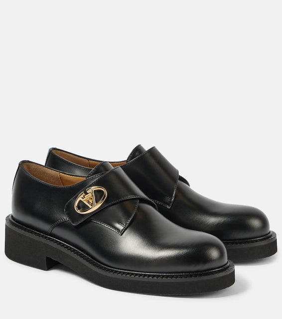 Valentino Garavani VLogo leather monk strap shoes