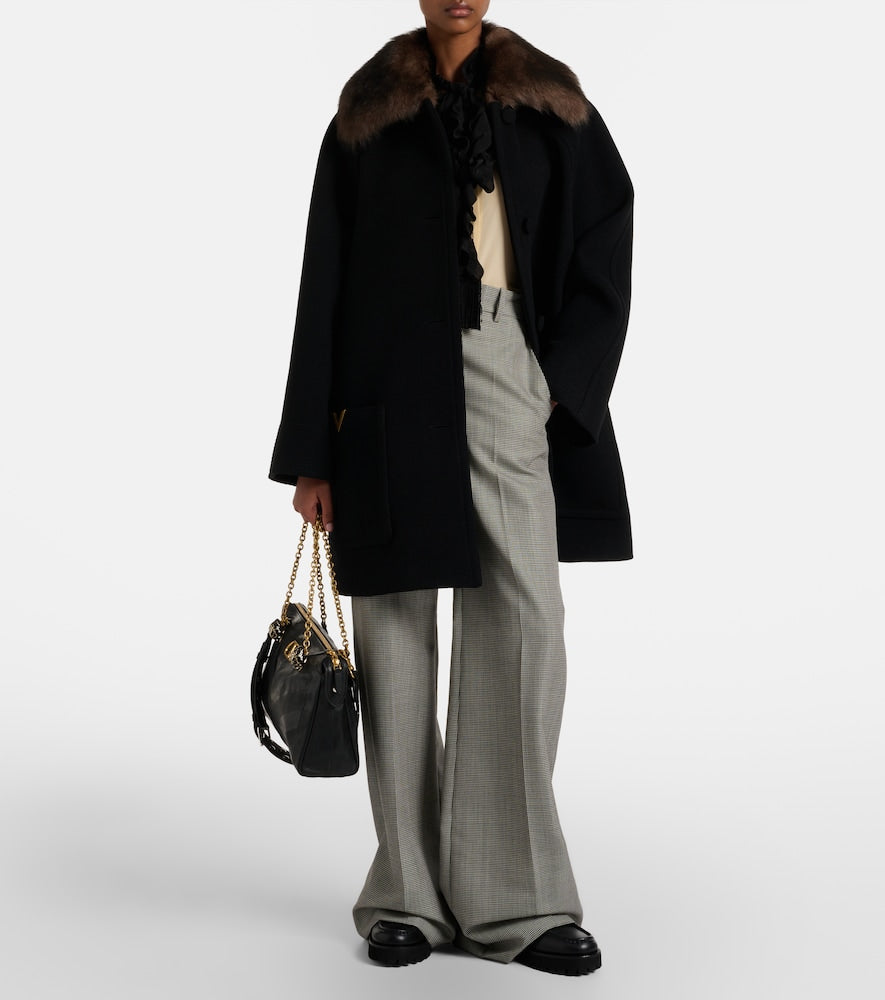 Valentino Garavani VLogo leather platform loafers