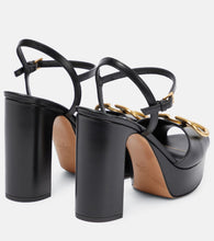 Valentino Garavani VLogo leather platform sandals