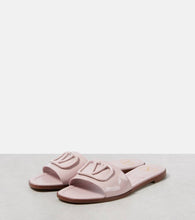 Valentino Garavani VLogo patent leather slides