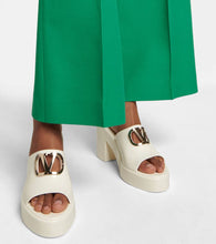 Valentino Garavani VLogo rubber platform mules