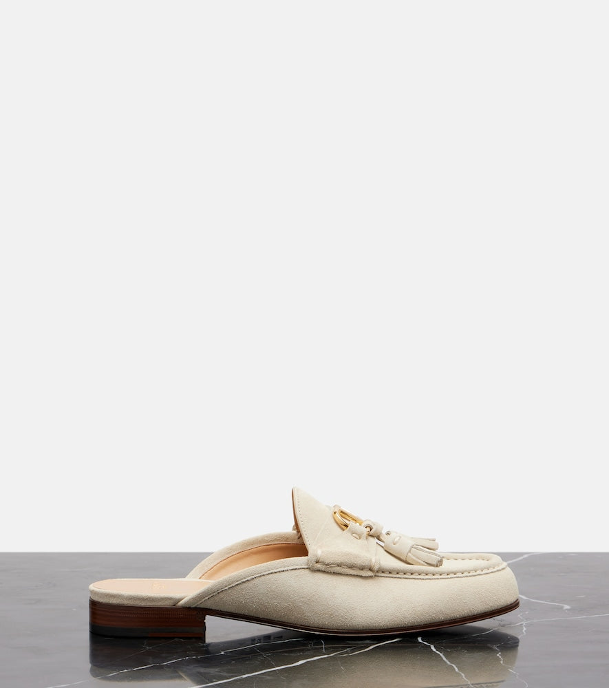 Valentino Garavani VLogo suede mules