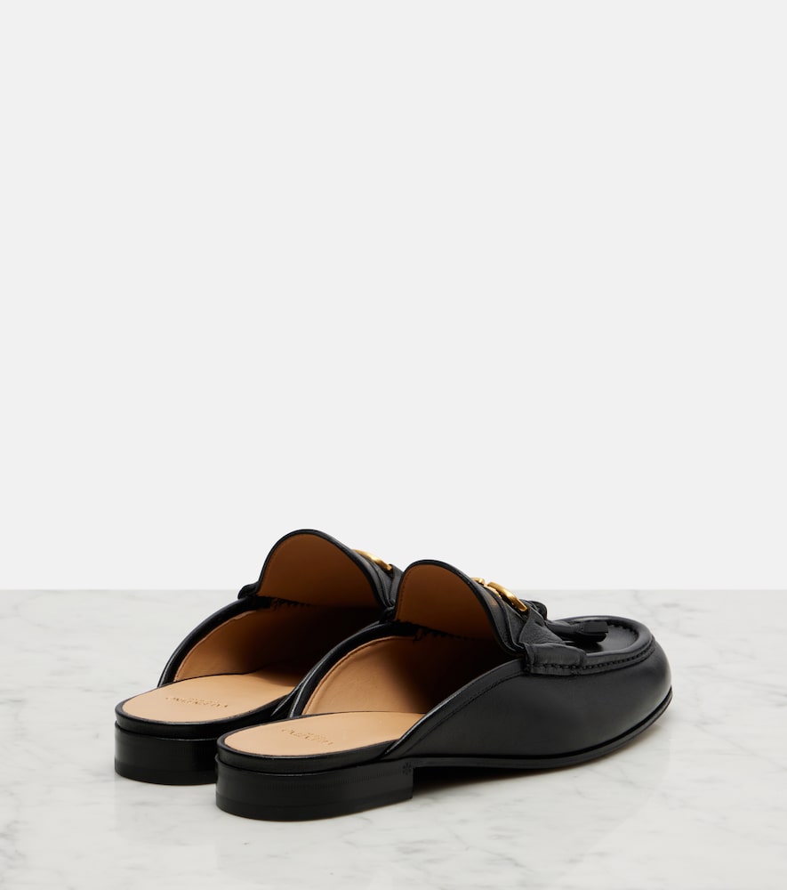 Valentino Garavani VLogo tasseled leather mules
