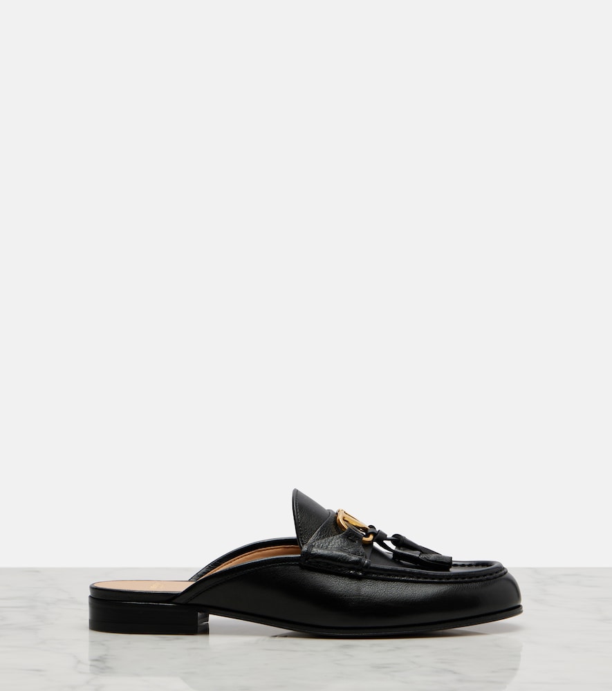 Valentino Garavani VLogo tasseled leather mules