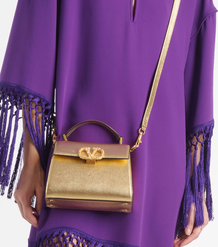 Valentino Garavani VSling Mini Swarovski√Ç¬Æ-embellished leather tote bag