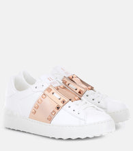 Valentino Garavani Valentino Garavani Rockstud Untitled leather sneakers - Valentino Garavani Valentino Garavani Rockstud Untitled 皮革运动鞋
