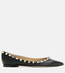 Valentino Garavani Valentino Garavani Rockstud leather ballet flats
