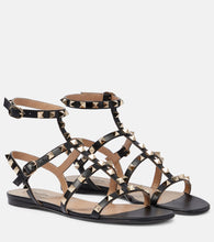 Valentino Garavani Valentino Garavani Rockstud leather sandals - Valentino Garavani Valentino Garavani Rockstud 皮革凉鞋